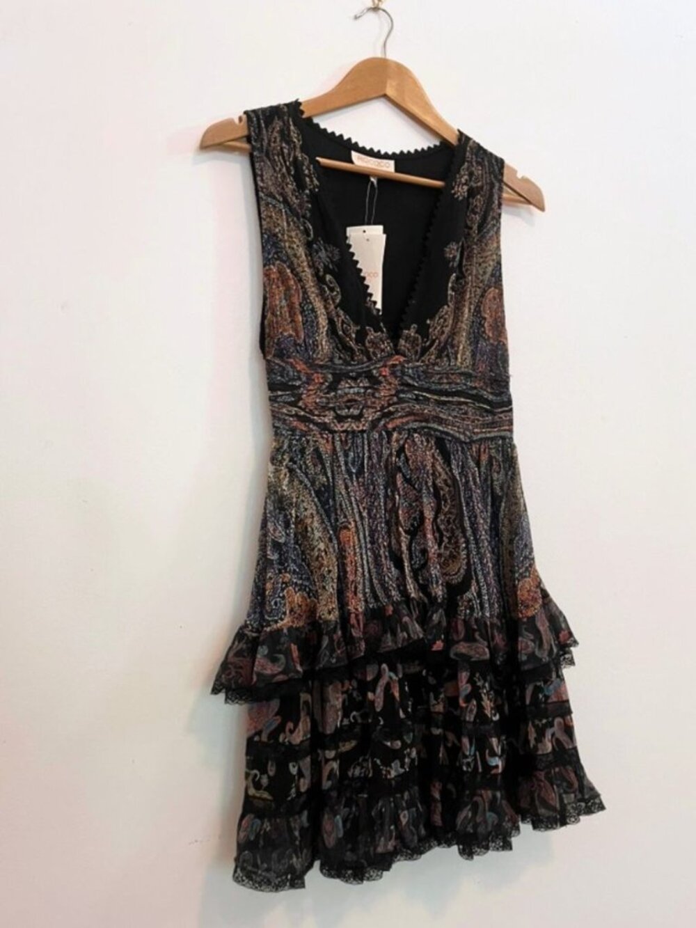 🪇 NEW Rococo Sand Nott Mini Dress in Black, Size: XS